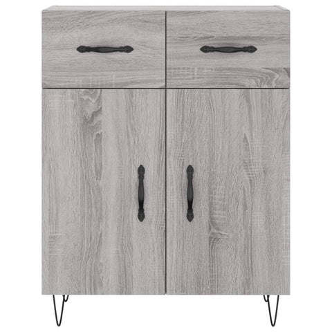 vidaXL Highboard Grau Sonoma 69,5x34x180 cm Holzwerkstoff