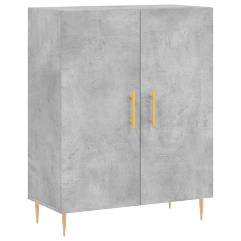 vidaXL Highboard Betongrau 69,5x34x180 cm Holzwerkstoff