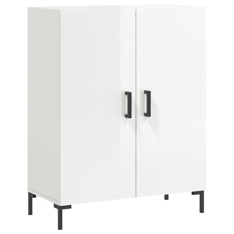 vidaXL Highboard Hochglanz-Weiß 69,5x34x180 cm Holzwerkstoff