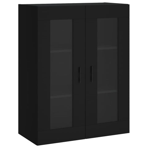 vidaXL Highboard Schwarz 69,5x34x180 cm Holzwerkstoff