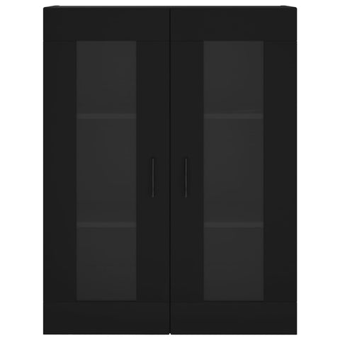 vidaXL Highboard Schwarz 69,5x34x180 cm Holzwerkstoff