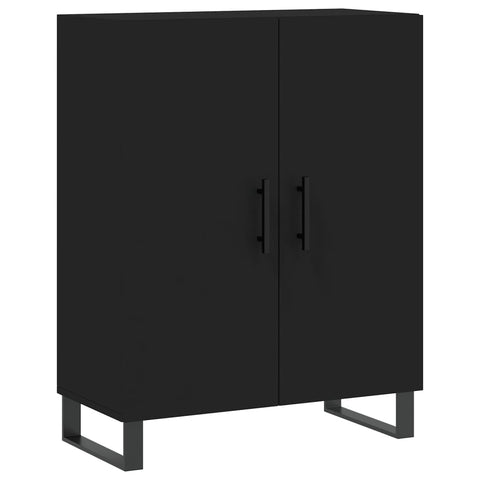 vidaXL Highboard Schwarz 69,5x34x180 cm Holzwerkstoff