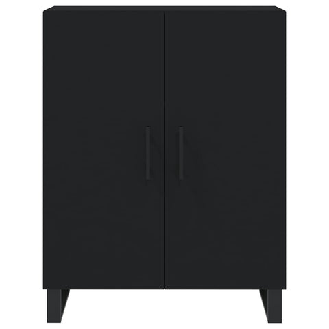 vidaXL Highboard Schwarz 69,5x34x180 cm Holzwerkstoff