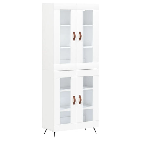 vidaXL Highboard Weiß 69,5x34x180 cm Holzwerkstoff