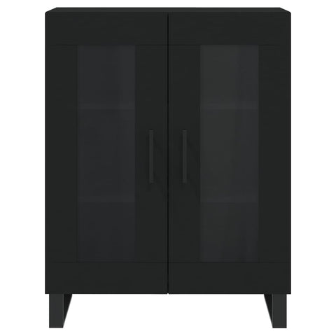 vidaXL Highboard Schwarz 69,5x34x180 cm Holzwerkstoff