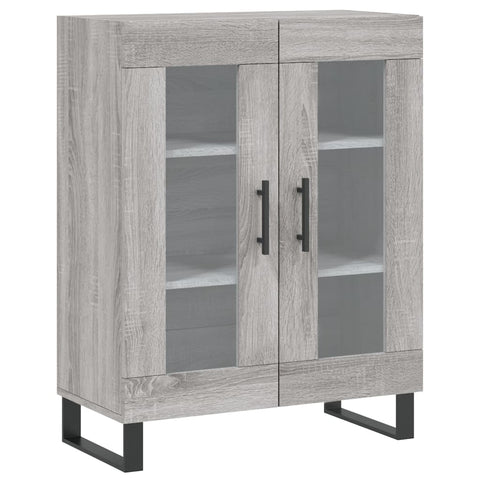 vidaXL Highboard Grau Sonoma 69,5x34x180 cm Holzwerkstoff