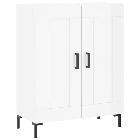 vidaXL Highboard Hochglanz-Weiß 69,5x34x180 cm Holzwerkstoff