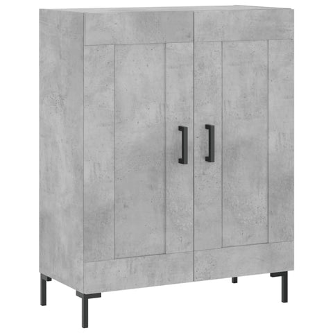 vidaXL Highboard Betongrau 69,5x34x180 cm Holzwerkstoff