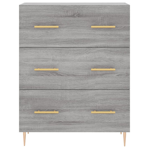 vidaXL Highboard Grau Sonoma 69,5x34x180 cm Holzwerkstoff