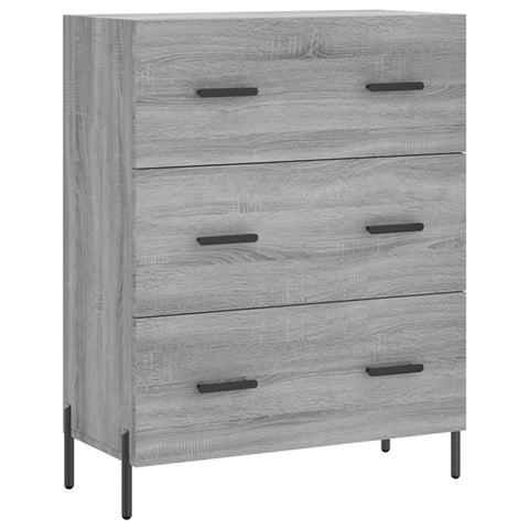 vidaXL Highboard Grau Sonoma 69,5x34x180 cm Holzwerkstoff