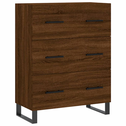 vidaXL Highboard Braun Eichen-Optik 69,5x34x180 cm Holzwerkstoff