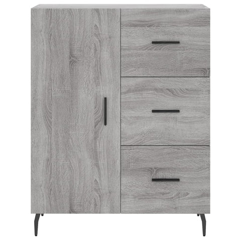 vidaXL Highboard Grau Sonoma 69,5x34x180 cm Holzwerkstoff