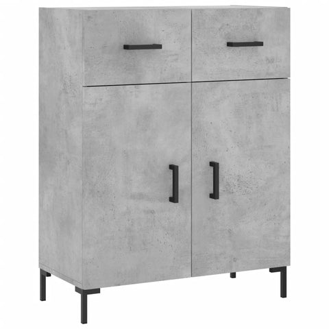 vidaXL Highboard Betongrau 69,5x34x180 cm Holzwerkstoff