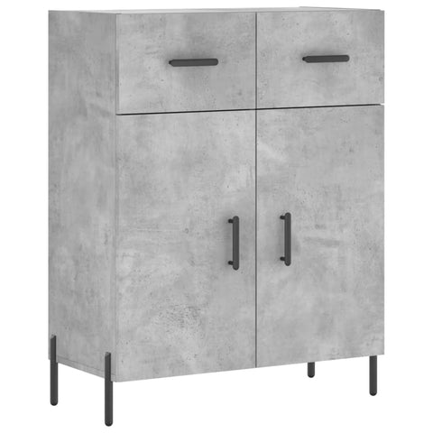 vidaXL Highboard Betongrau 69,5x34x180 cm Holzwerkstoff