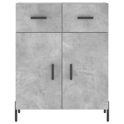 vidaXL Highboard Betongrau 69,5x34x180 cm Holzwerkstoff