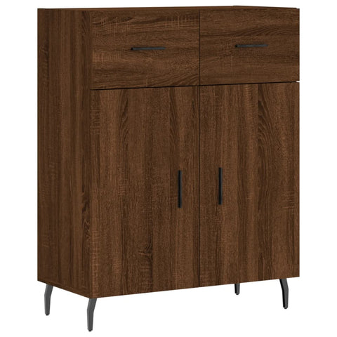 vidaXL Highboard Braun Eichen-Optik 69,5x34x180 cm Holzwerkstoff