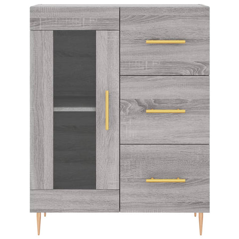 vidaXL Highboard Grau Sonoma 69,5x34x180 cm Holzwerkstoff