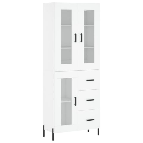 vidaXL Highboard Weiß 69,5x34x180 cm Holzwerkstoff