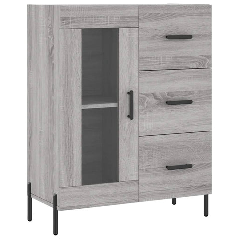 vidaXL Highboard Grau Sonoma 69,5x34x180 cm Holzwerkstoff