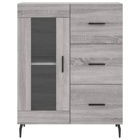 vidaXL Highboard Grau Sonoma 69,5x34x180 cm Holzwerkstoff