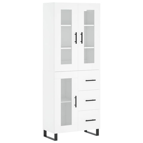 vidaXL Highboard Weiß 69,5x34x180 cm Holzwerkstoff