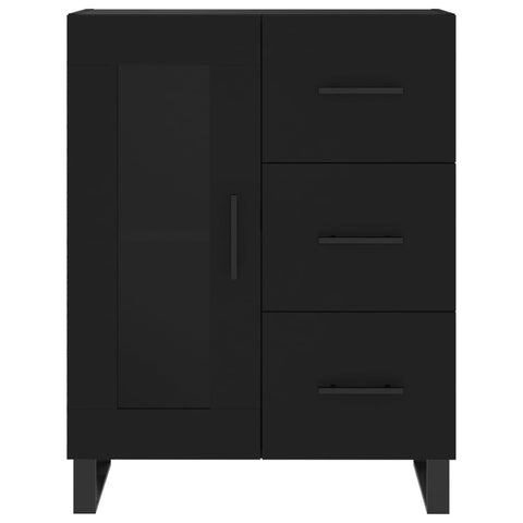 vidaXL Highboard Schwarz 69,5x34x180 cm Holzwerkstoff