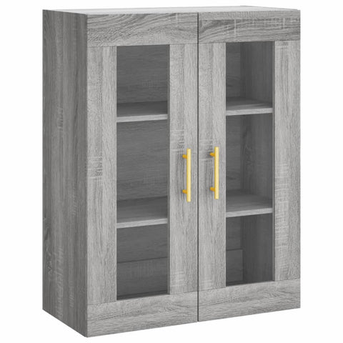 vidaXL Highboard Grau Sonoma 69,5x34x180 cm Holzwerkstoff