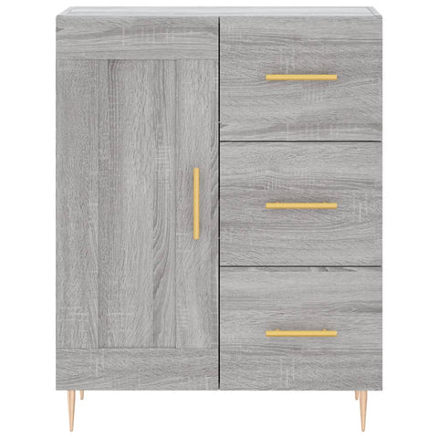 vidaXL Highboard Grau Sonoma 69,5x34x180 cm Holzwerkstoff