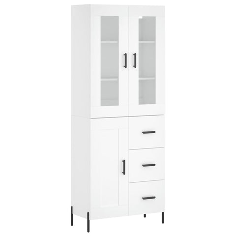 vidaXL Highboard Weiß 69,5x34x180 cm Holzwerkstoff