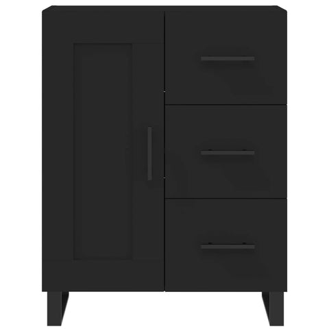 vidaXL Highboard Schwarz 69,5x34x180 cm Holzwerkstoff