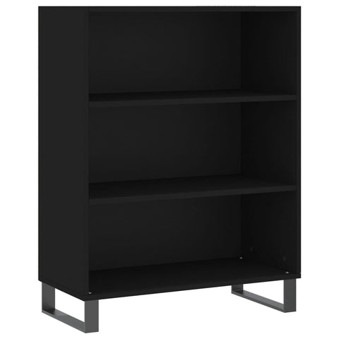 vidaXL Highboard Schwarz 69,5x34x180 cm Holzwerkstoff