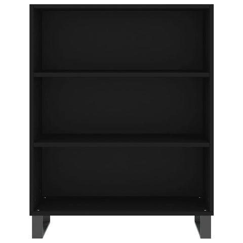 vidaXL Highboard Schwarz 69,5x34x180 cm Holzwerkstoff