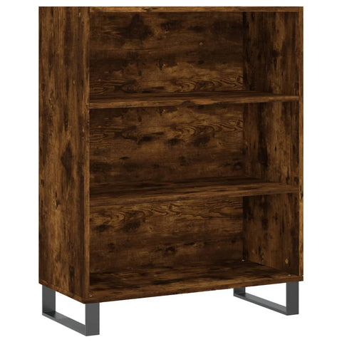 vidaXL Highboard Räuchereiche 69,5x34x180 cm Holzwerkstoff