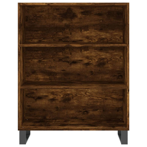 vidaXL Highboard Räuchereiche 69,5x34x180 cm Holzwerkstoff