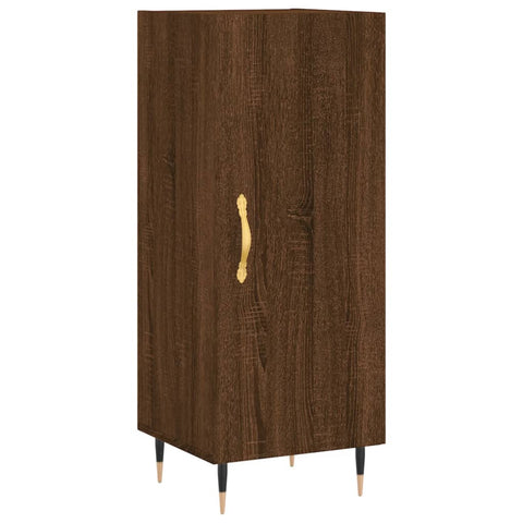 vidaXL Highboard Braun Eichen-Optik 34,5x34x180 cm Holzwerkstoff