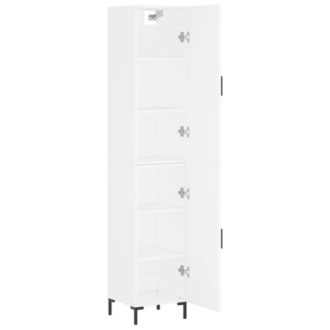 vidaXL Highboard Weiß 34,5x34x180 cm Holzwerkstoff