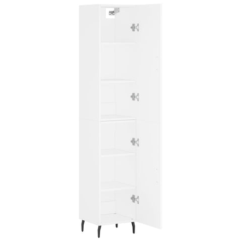 vidaXL Highboard Weiß 34,5x34x180 cm Holzwerkstoff