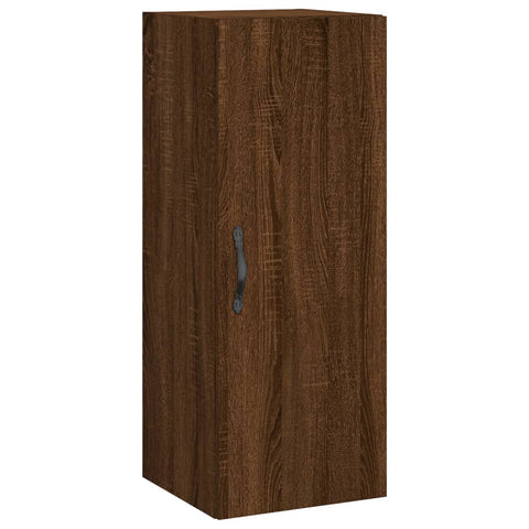 vidaXL Highboard Braun Eichen-Optik 34,5x34x180 cm Holzwerkstoff