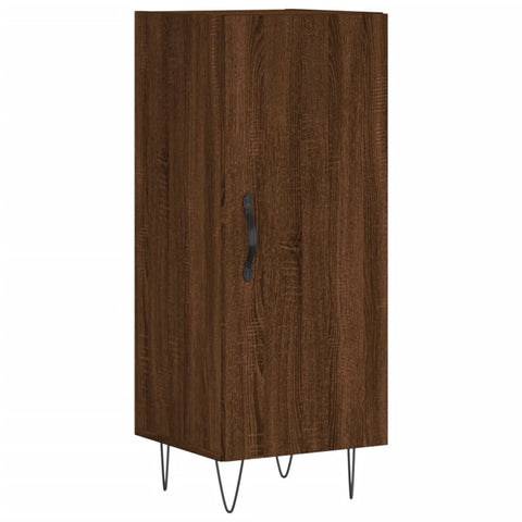 vidaXL Highboard Braun Eichen-Optik 34,5x34x180 cm Holzwerkstoff