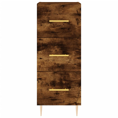 vidaXL Highboard Räuchereiche 34,5x34x180 cm Holzwerkstoff