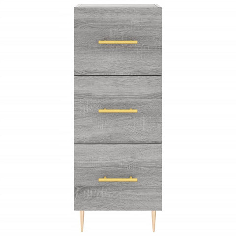 vidaXL Highboard Grau Sonoma 34,5x34x180 cm Holzwerkstoff