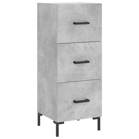 vidaXL Highboard Betongrau 34,5x34x180 cm Holzwerkstoff