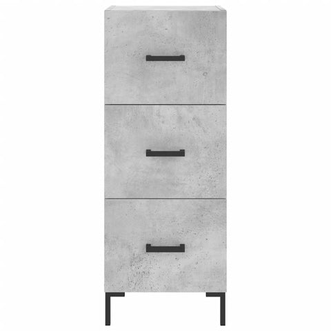 vidaXL Highboard Betongrau 34,5x34x180 cm Holzwerkstoff