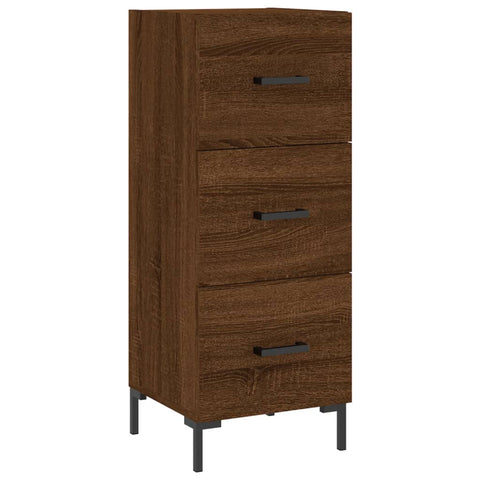 vidaXL Highboard Braun Eichen-Optik 34,5x34x180 cm Holzwerkstoff