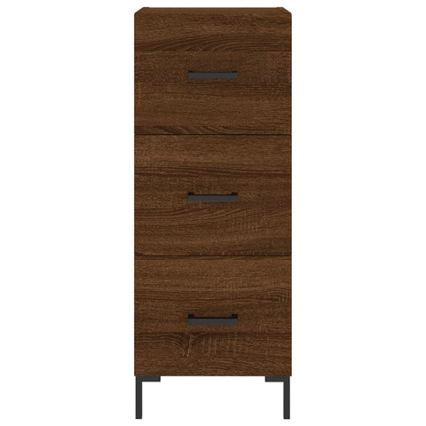 vidaXL Highboard Braun Eichen-Optik 34,5x34x180 cm Holzwerkstoff