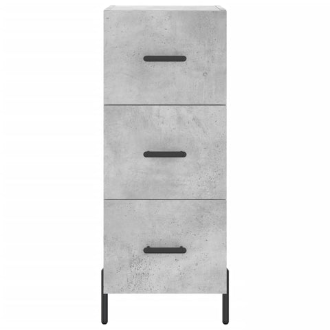 vidaXL Highboard Betongrau 34,5x34x180 cm Holzwerkstoff