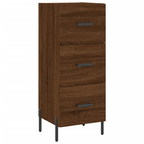 vidaXL Highboard Braun Eichen-Optik 34,5x34x180 cm Holzwerkstoff