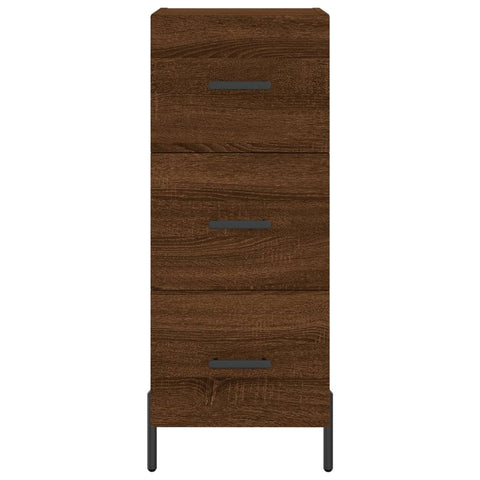 vidaXL Highboard Braun Eichen-Optik 34,5x34x180 cm Holzwerkstoff