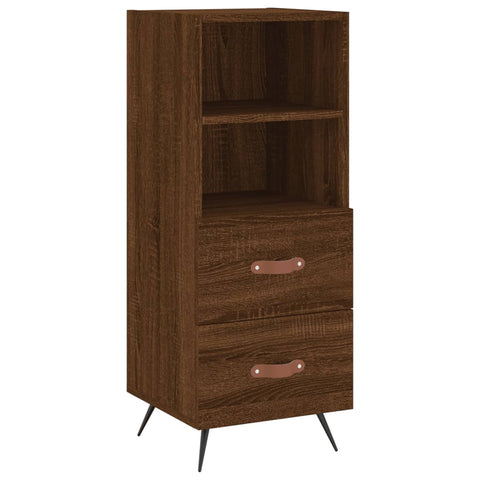 vidaXL Highboard Braun Eichen-Optik 34,5x34x180 cm Holzwerkstoff