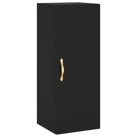 vidaXL Highboard Schwarz 34,5x34x180 cm Holzwerkstoff